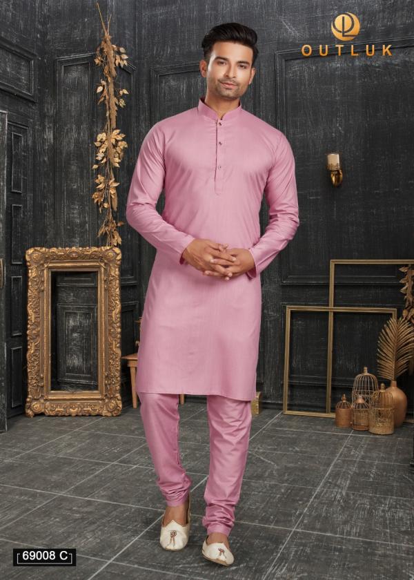 Outluk 69 C Regular Wear Cotton Kurta With Pajama Collection